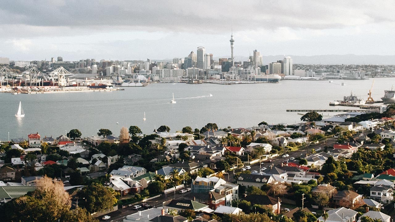 Auckland cityscape from across the water